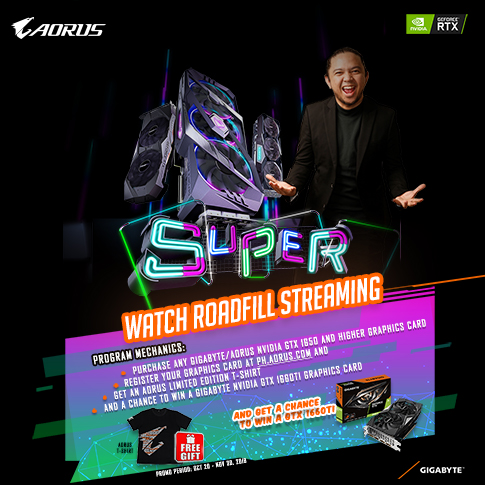 AORUS NVIDIA STREAMERS EVENT - WATCH  ROADFILL STREAMING